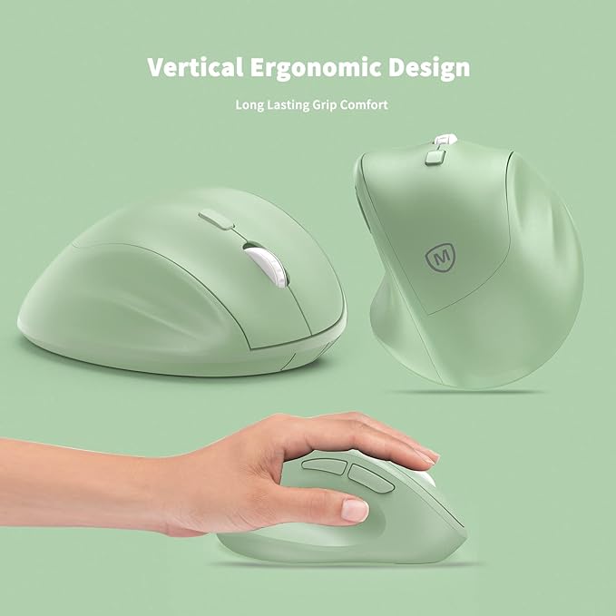 A picture of an ergonomic mouse.
