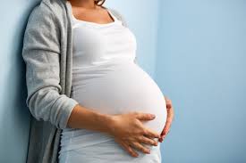 A picture of a pregnant woman.